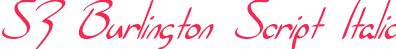 SF Burlington Script Italic